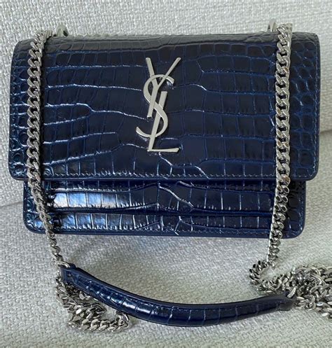 ysl mini croc bag.